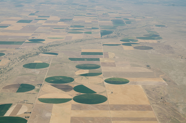 Impact of droughts on agriculture - farmland in the US.