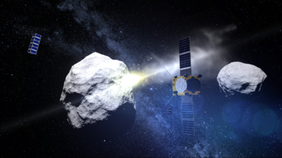 Cubesats watch asteroid impact