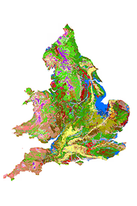 Soilscapes showing different soil types in England and Wales © Cranfield University http://www.landis.org.uk/soilscapes/