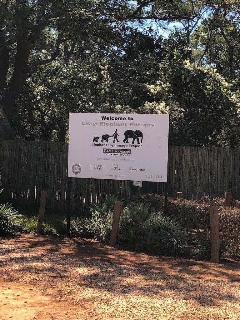 Sign of Lylani Elephant Orphanage