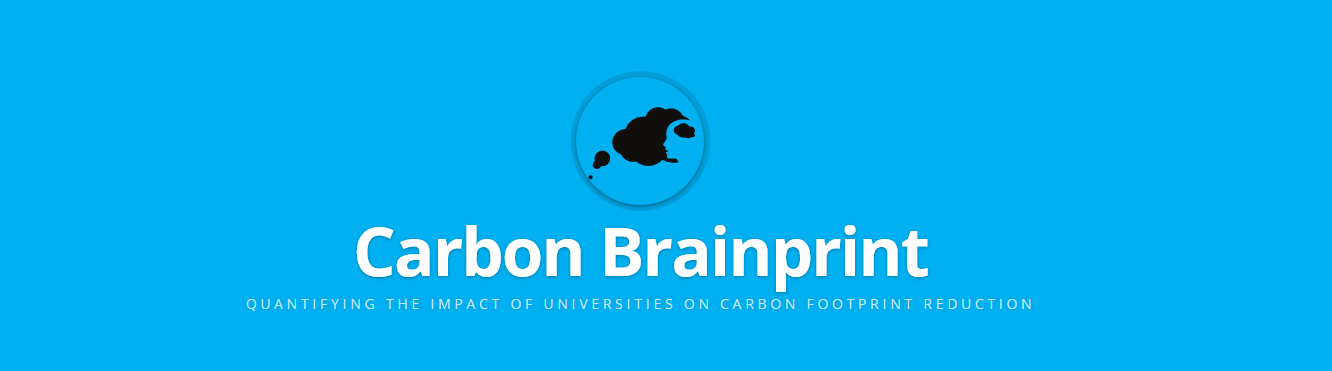 banner saying 'carbon brainprint'