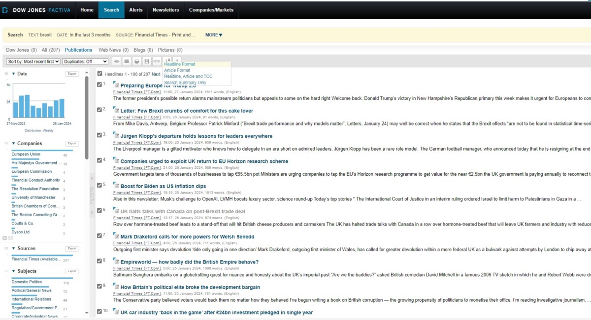 Finding Financial Times articles in Factiva - Cranfield University Blogs