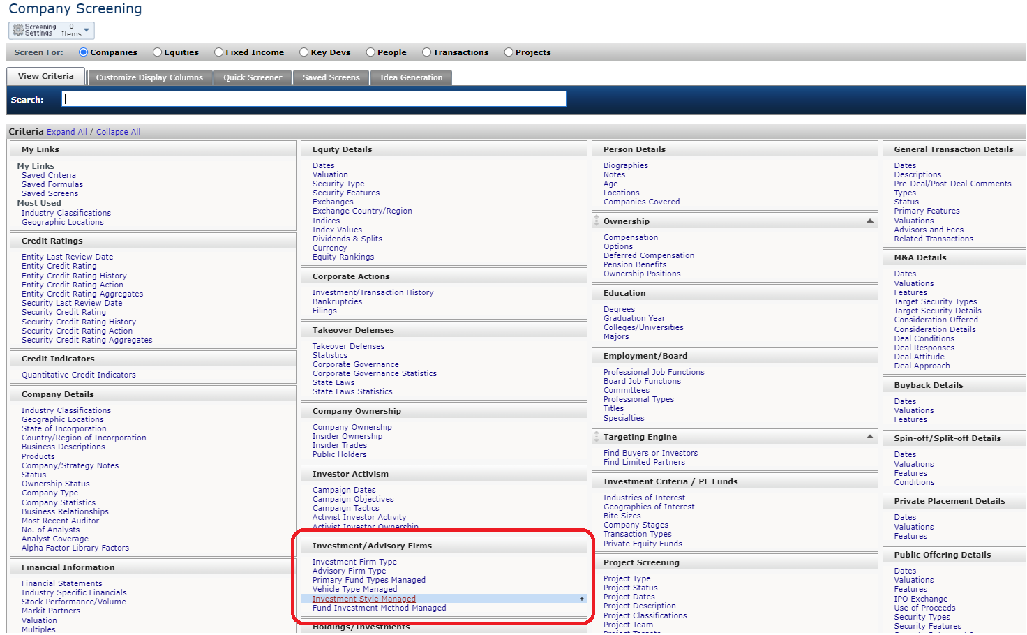Private Equity data in Capital IQ Cranfield University Blogs