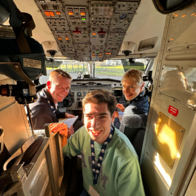 David in the NFLC aircraft 