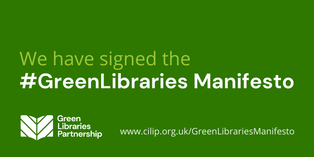 #GreenLibraries Manifesto e-badge