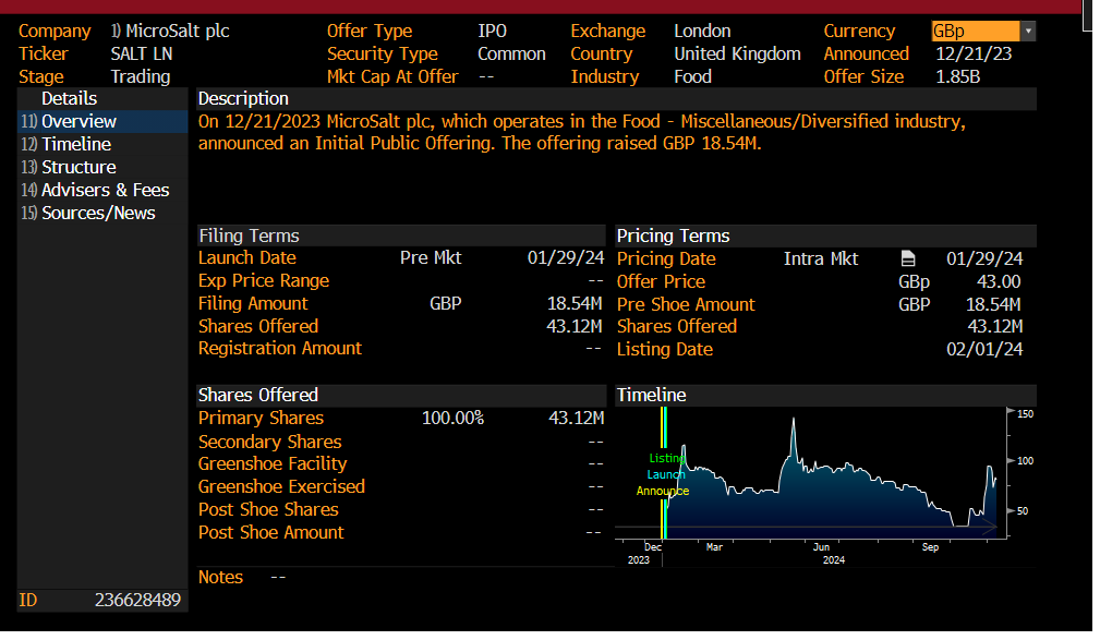 Screenshot - individual IPO