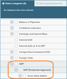 screenshot showing where to find Gross Value Added