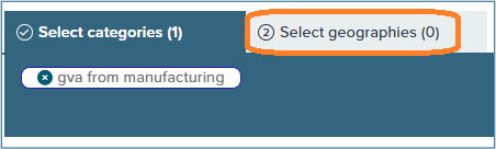 screenshot showing to to find select geographies